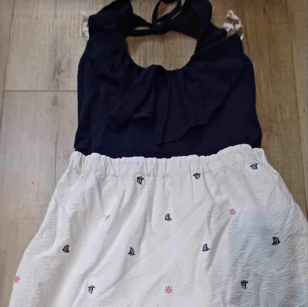 COPY - Lilly pulitzer halter dress, sail boats, sz medium